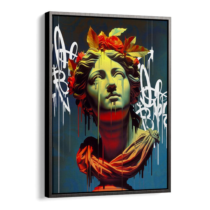 VANDAL IRIS, ALTERED ART PRINTS by DIKHOTOMY features a vibrant blend of modern art and classic elegance.