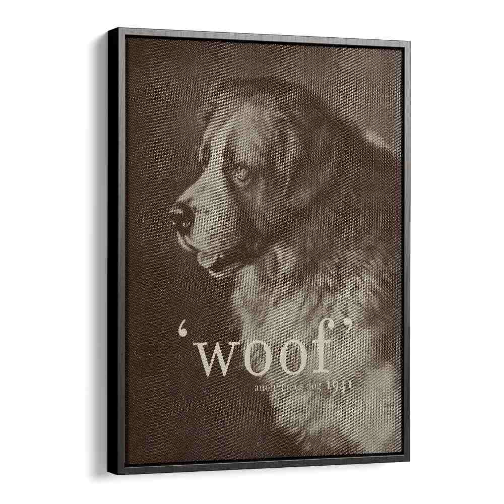 FAMOUS QUOTE DOG, QUOTES poster by Florent Bodart features a stunning dog portrait with a timeless quote.
