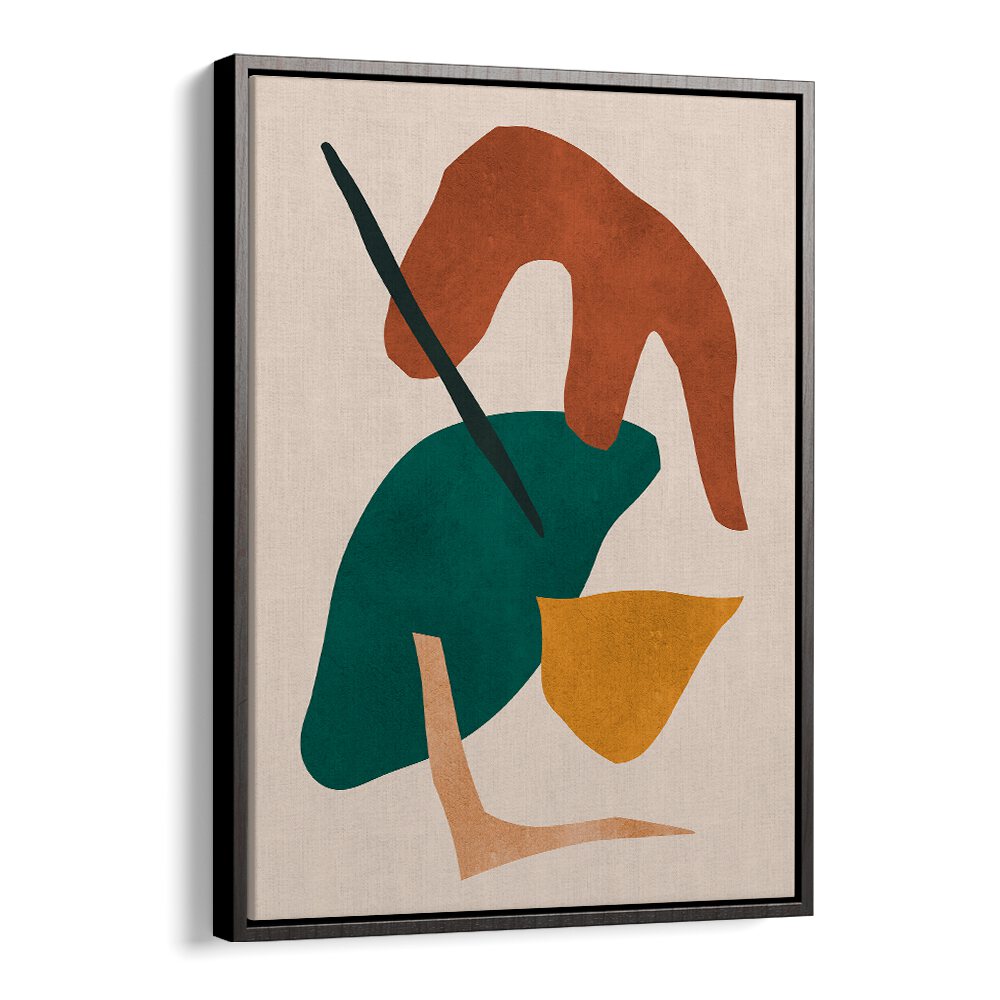 Colorful abstract design featuring rounded shapes in a frame, ideal for modern decor: EXPRESSIVE IX, GEOMETRIC ART PRINTS.