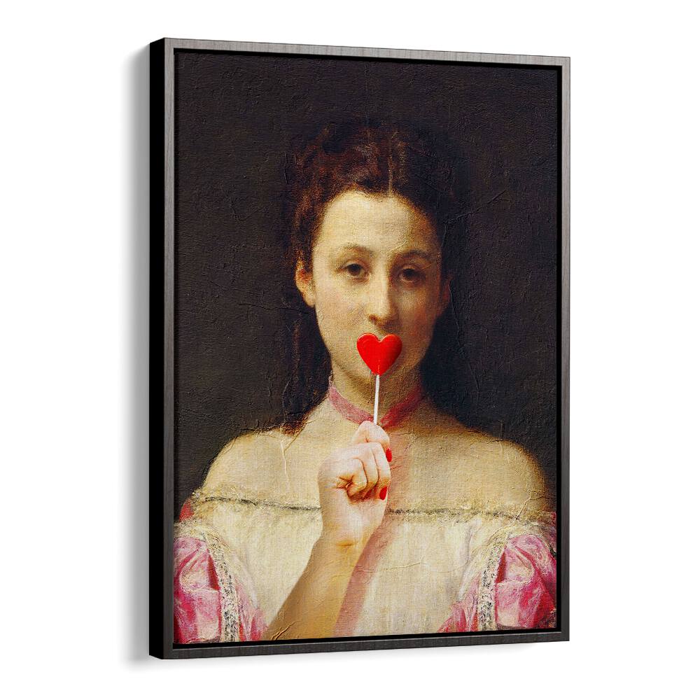 Whimsical LOLLIPOP GIRL, ALTERED ART PRINTS by Dikhotomy adds charm and creativity to any decor.