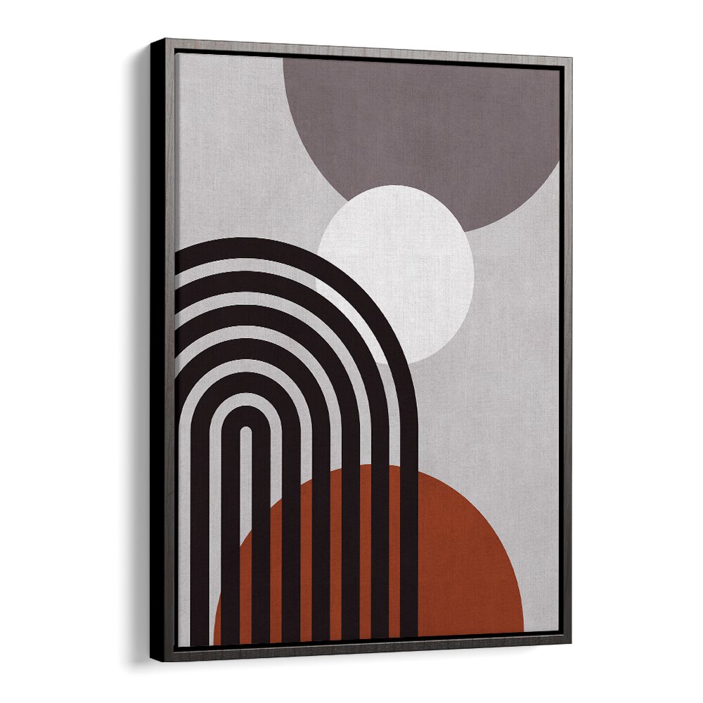 Boho art painting LINES AND CIRCLES XIII features geometric shapes, perfect for enhancing creativity.