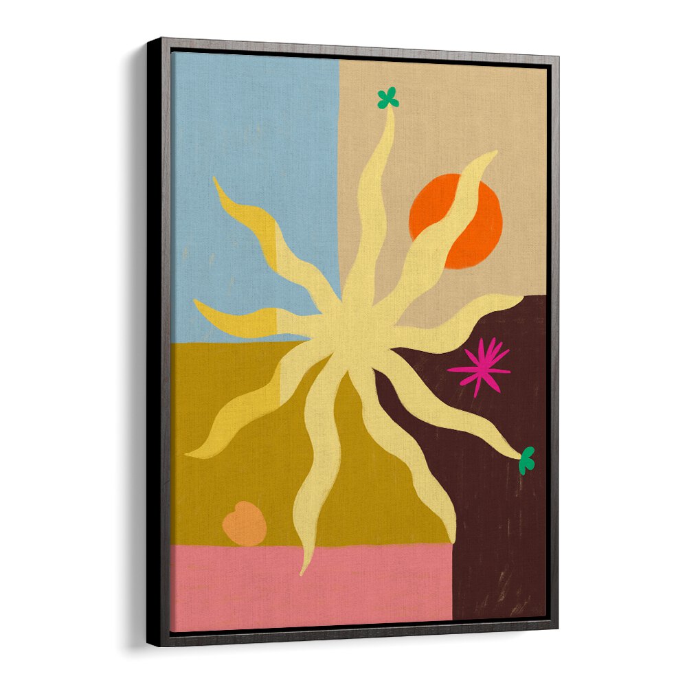 Artistic poster featuring vibrant colors and a sun design from THE SUN II, ZODIAC & TAROT collection. Transform your space!