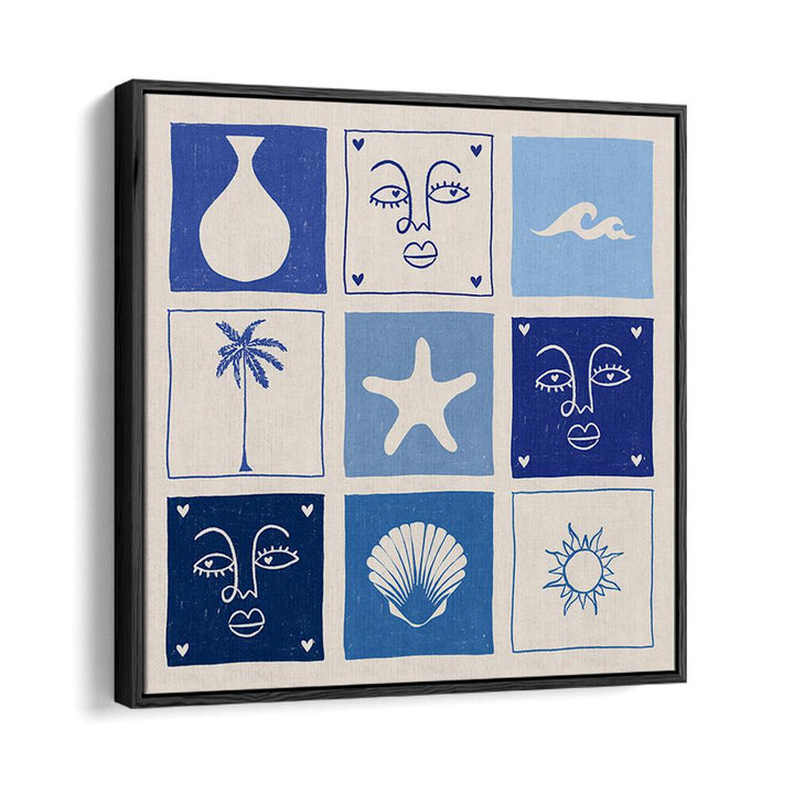 Colorful SEA CHILD, BOHO ART PAINTINGS featuring ocean-inspired designs, perfect for enhancing your coastal decor.