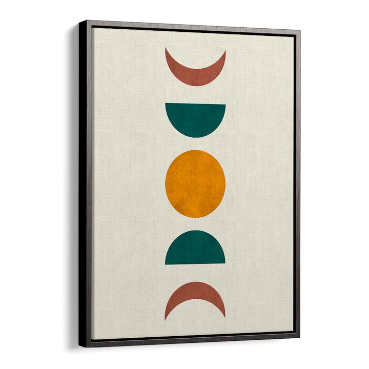 Stylish MOON PHASES II, BOHO ART PAINTINGS showcasing lunar cycles in vibrant colors for a unique decor piece.