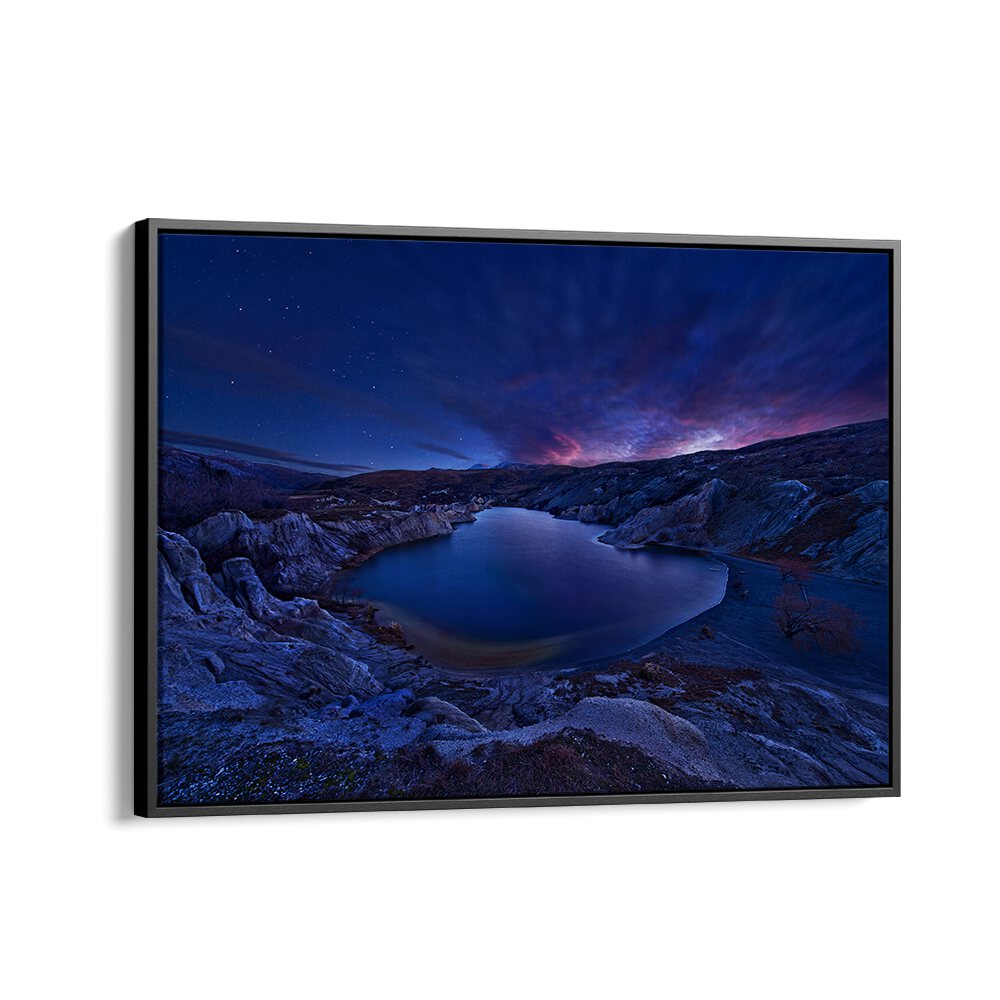 Stunning BLUE LAKE, PHOTOGRAPHY PRINTS showcasing serene landscapes for a tranquil home atmosphere.