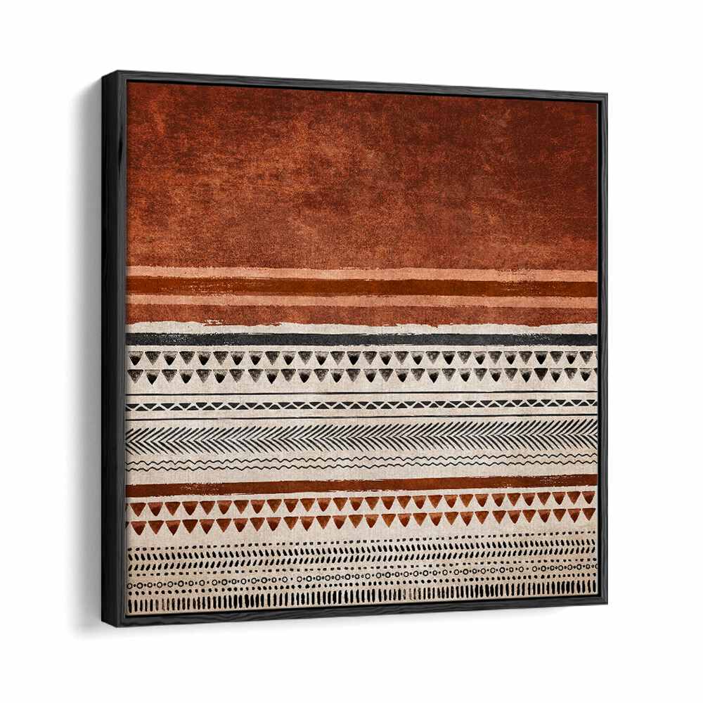 KILIM KIREMIT II, BOHO ART PAINTINGS feature vibrant patterns on premium canvas, perfect for modern decor by Emel Tunaboylu.