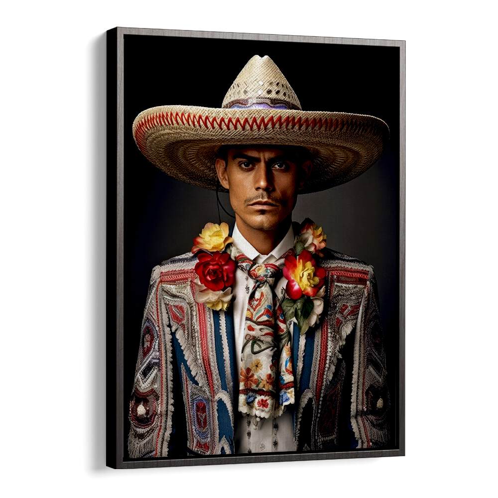 Elegant portrayal of a cowboy in traditional attire, showcasing MEXICAN LIFE XIII, COWBOY artistry. Perfect for your collection.