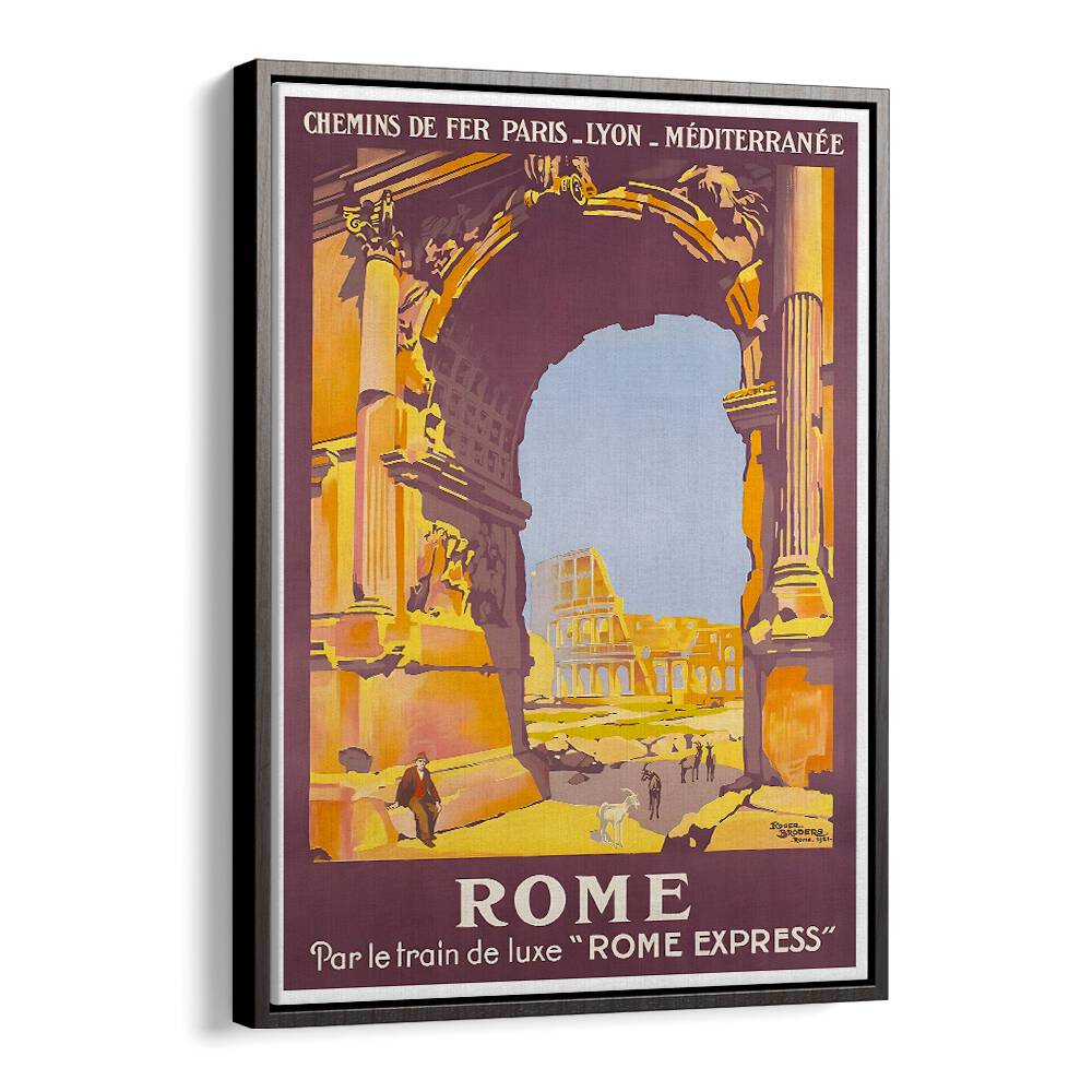Explore the ROME III, VINTAGE TRAVEL POSTERS showcasing the majestic architecture of the Eternal City.