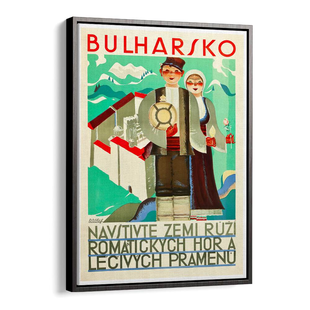 BULHARSKO, VINTAGE TRAVEL POSTERS showcase the charm of Bulgaria's landscapes and history in vibrant art.