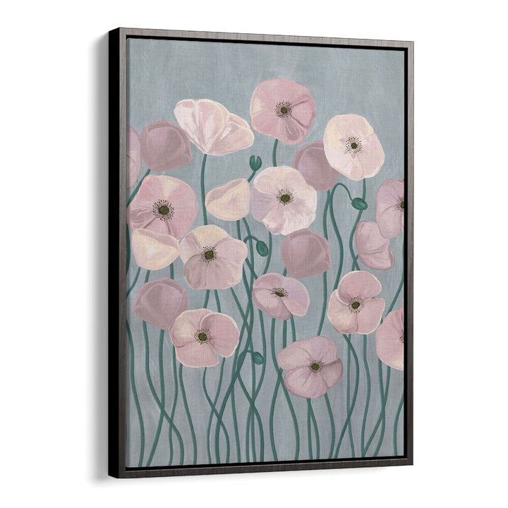 Delicate LIGHT POPPIES, FLORAL FLOWER PAINTINGS create a serene ambiance, perfect for enhancing any space.