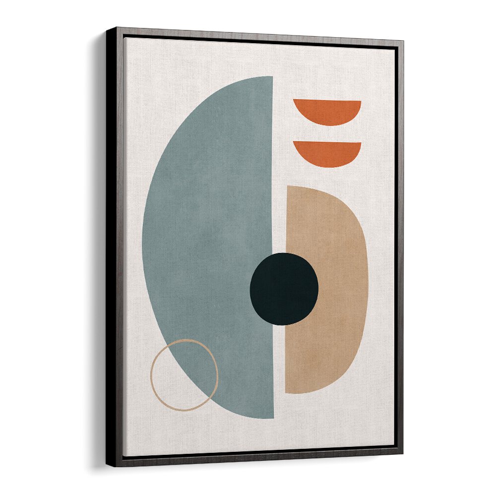 Stylish SEMICIRCLES VII, BOHO ART PAINTINGS feature modern shapes and colors, perfect for creative spaces.