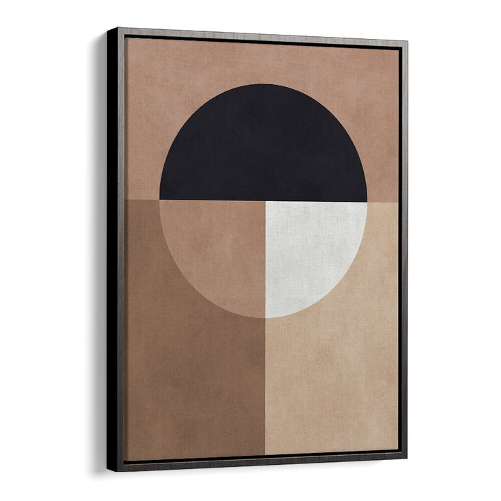 BROWN GEOMETRY VII, GEOMETRIC ART PRINTS showcase rich browns and geometric shapes, perfect for modern decor.