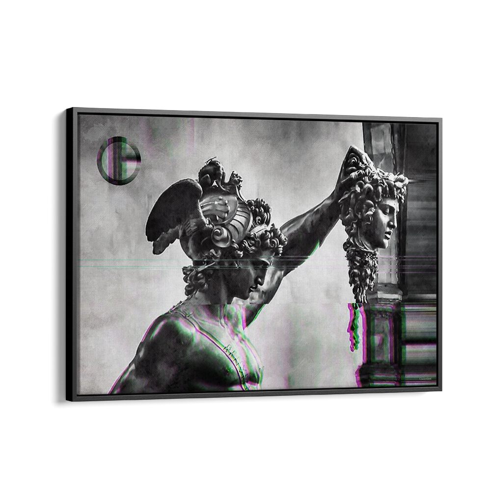 Striking altered art print of Perseus with the Head of Medusa by Underdott, perfect for enhancing your decor.