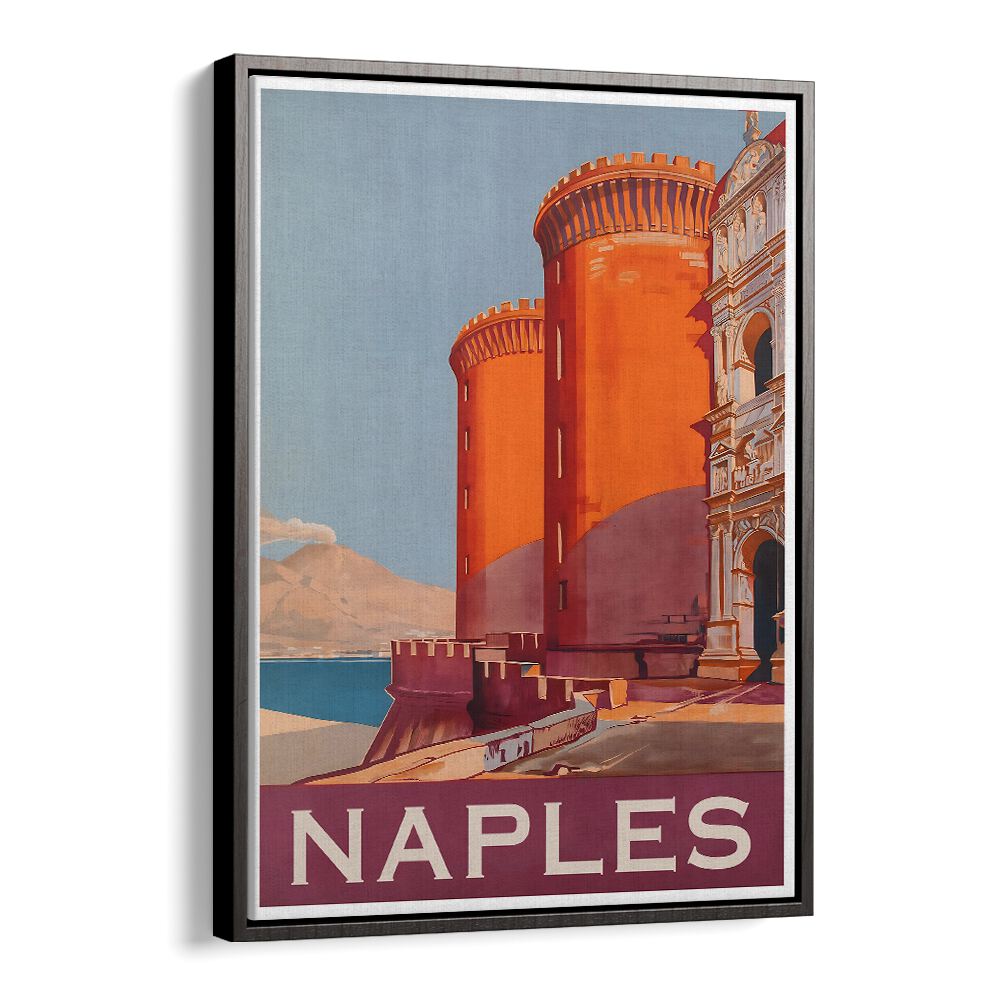 Stunning NAPLES, VINTAGE TRAVEL POSTERS showcasing iconic architecture, perfect for home or office decor.