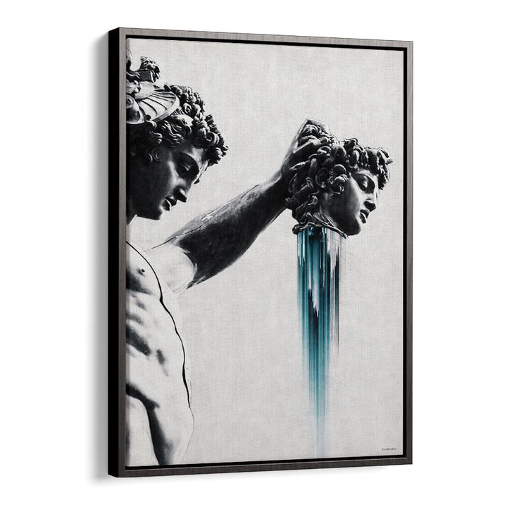 Transform your space with PERSEUS AND MEDUSA, ALTERED ART PRINTS by Underdott, capturing their legendary encounter.
