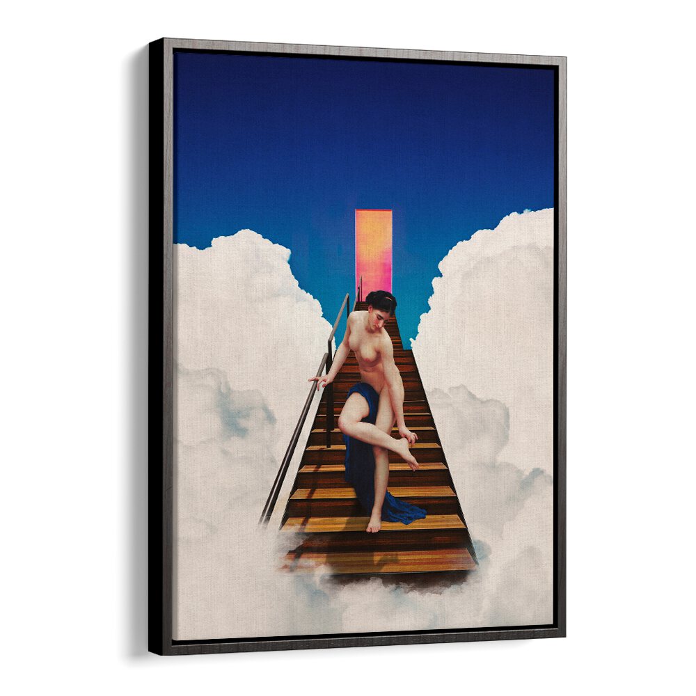 Transform your space with STAIRCASE TO HEAVEN, ALTERED ART PRINTS featuring a dreamy ascent into imagination.