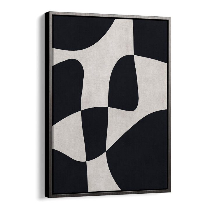 CURVED SHAPES 3, ABSTRACT PAINTINGS showcase modern aesthetics with unique curved lines and smooth surfaces.