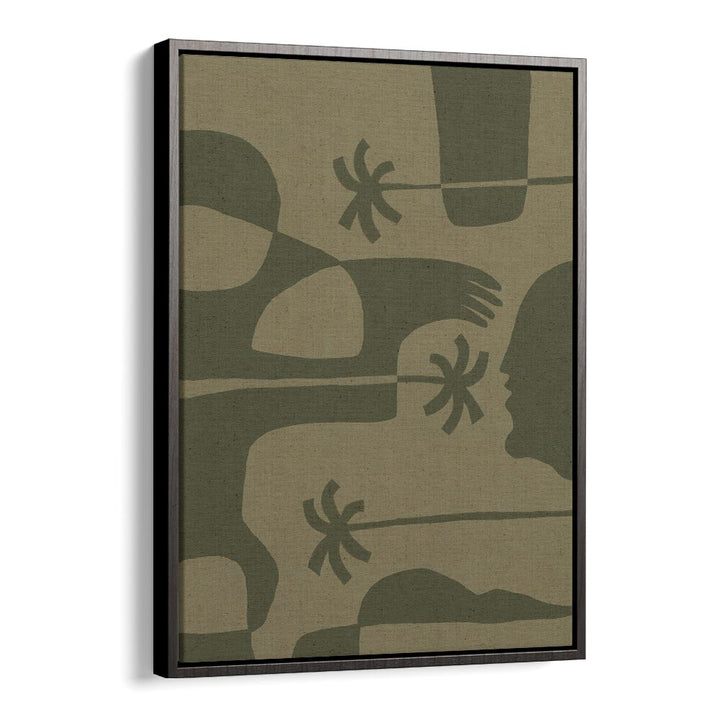 THE LAND STORY VII, BOHO ART PAINTINGS showcase abstract shapes with earthy tones, perfect for modern decor.