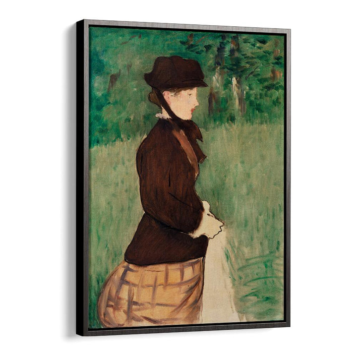YOUNG WOMAN IN A GARDEN  , VINTAGE PAINTINGS