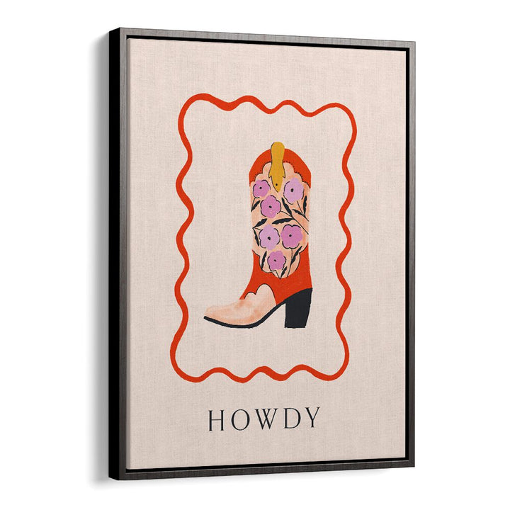 Colorful cowboy boot artwork representing the spirit of the Wild West in the HOWDY II, COWBOY collection.