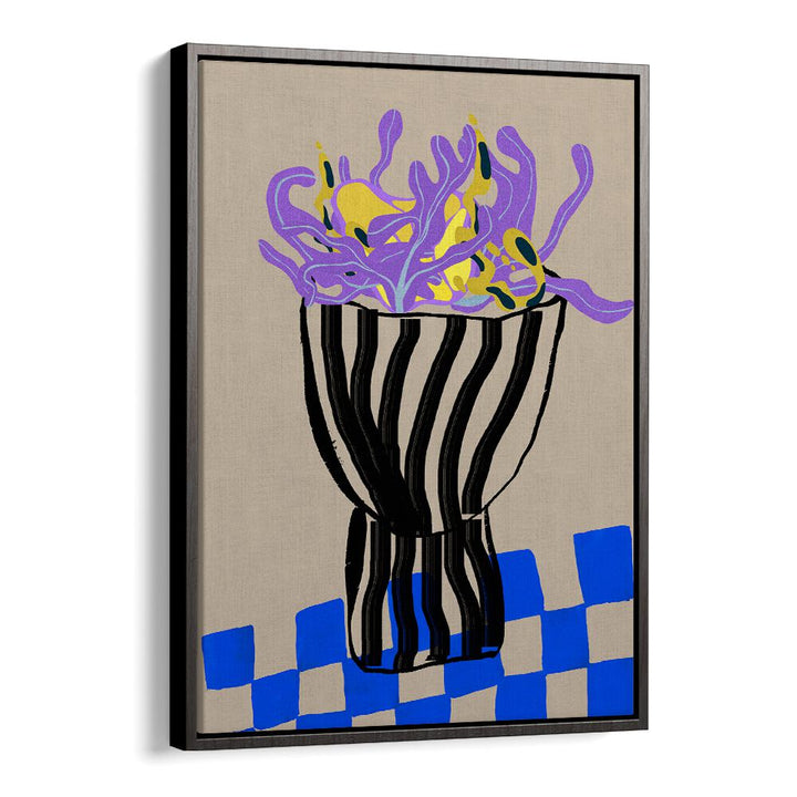 Modern vase with abstract paintings design, perfect for elevating home décor and sparking conversations.