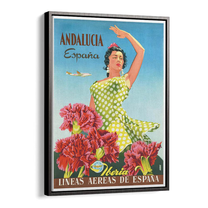 Colorful ANDALUCIA ESPANA VINTAGE TRAVEL POSTERS showcase the charm and culture of southern Spain beautifully.