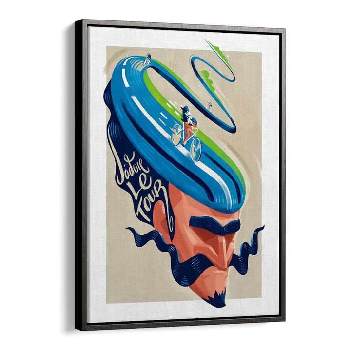 Stylish JA DORLE TOUR, SPORTS POSTERS featuring vibrant cycling art, perfect for adventure enthusiasts.