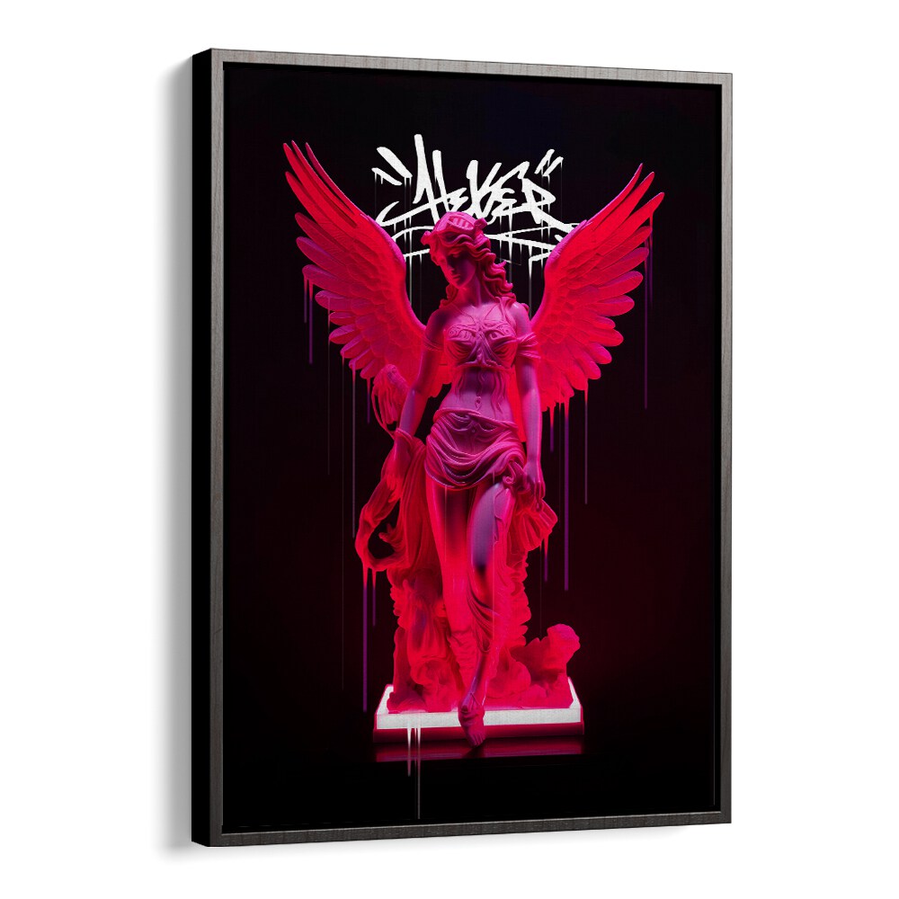 Vibrant NEON ATHENEA, ALTERED ART PRINTS by Dikhotomy, perfect for transforming your living space with modern elegance.