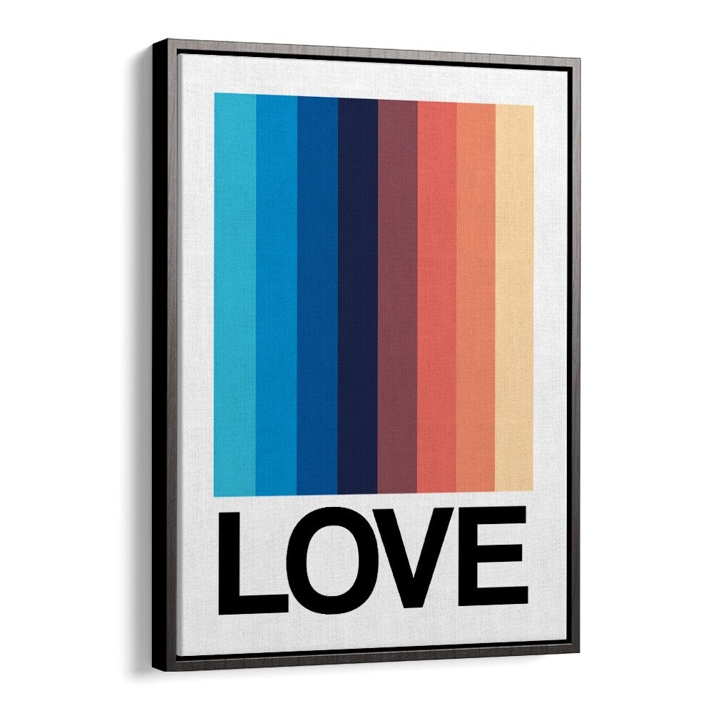 Vibrant MIRROR STRIPE LOVE, QUOTES poster adds contemporary flair to any space, perfect for home or office decor.