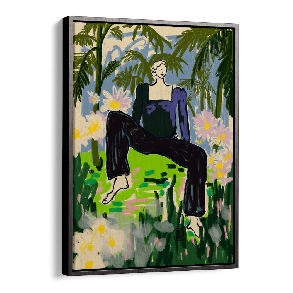 Vibrant art print titled "LISTEN TO THE SILENCE, VIBRANT" enhances any space with creativity and color.