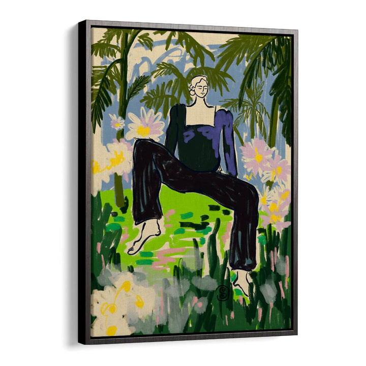Vibrant art print titled "LISTEN TO THE SILENCE, VIBRANT" enhances any space with creativity and color.