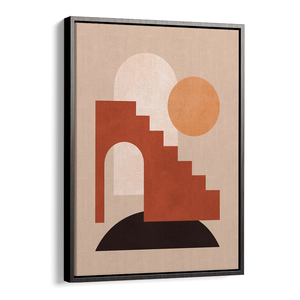 Bold geometric shapes and warm colors define GEOMETRIC COMPOSITION IV, a stunning piece in BOHO ART PAINTINGS collection.