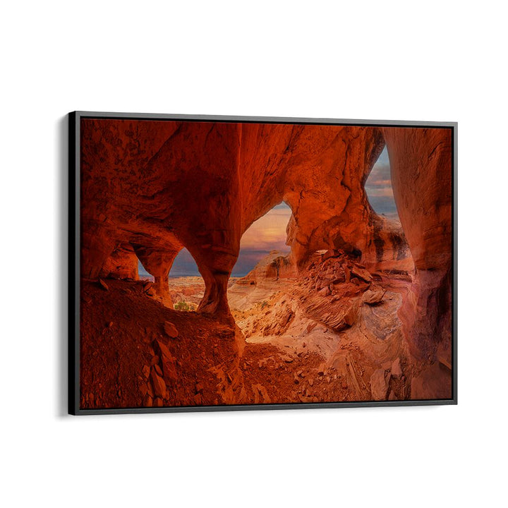 Vibrant red rock formations showcase the beauty of "HIDDEN WONDER IN BADLAND, PHOTOGRAPHY PRINTS" for nature lovers.
