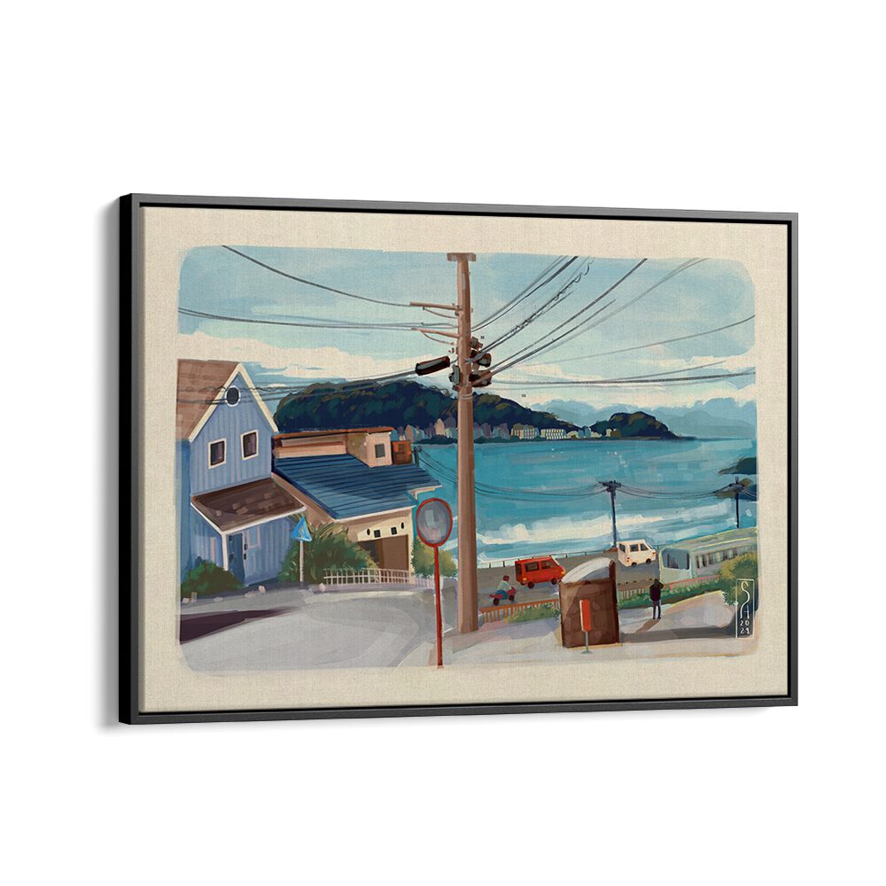 Decorate your space with JAPAN CITY, TRAVEL POSTERS, showcasing vibrant city life and scenic coastal views.