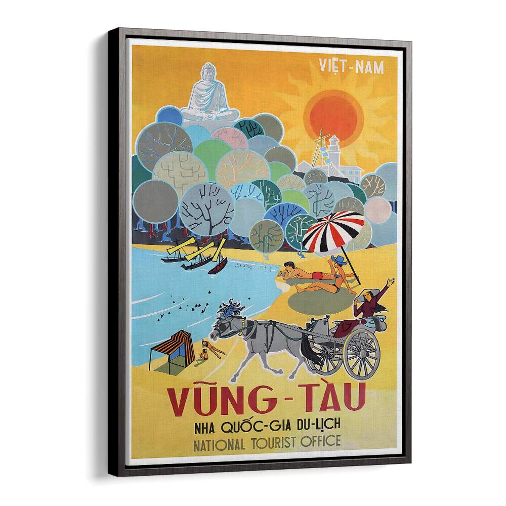 VUNG-TAU, VINTAGE TRAVEL POSTERS showcase vibrant art celebrating Vietnam's beautiful shores and timeless charm.