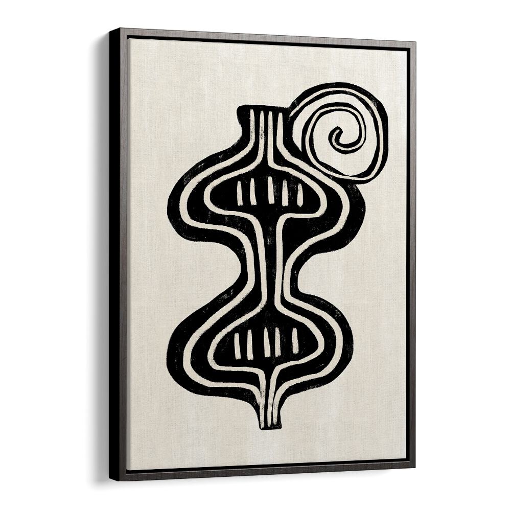Elegant black and white design of BOHO I, BOHO ART PAINTINGS, perfect for modern, free-spirited decor.