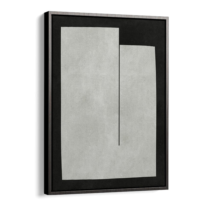 Stylish MODERN SHAPES IV, GEOMETRIC ART PRINTS in a sleek black frame, perfect for enhancing contemporary decor.