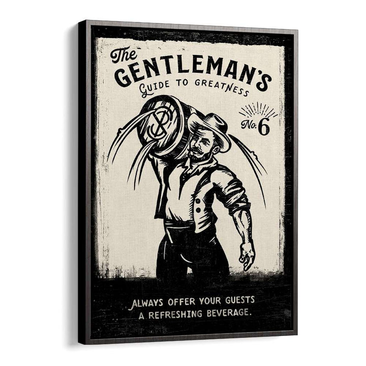 Stylish GENTLEMAN, BAR art print, perfect for cafes or home decor, blending charm and sophistication beautifully.