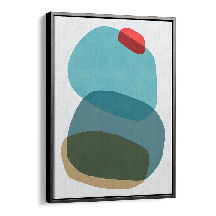 Vibrant ROCK OVERLAY III, ABSTRACT PAINTINGS showcasing natural shapes and colors, ideal for enhancing interior spaces.