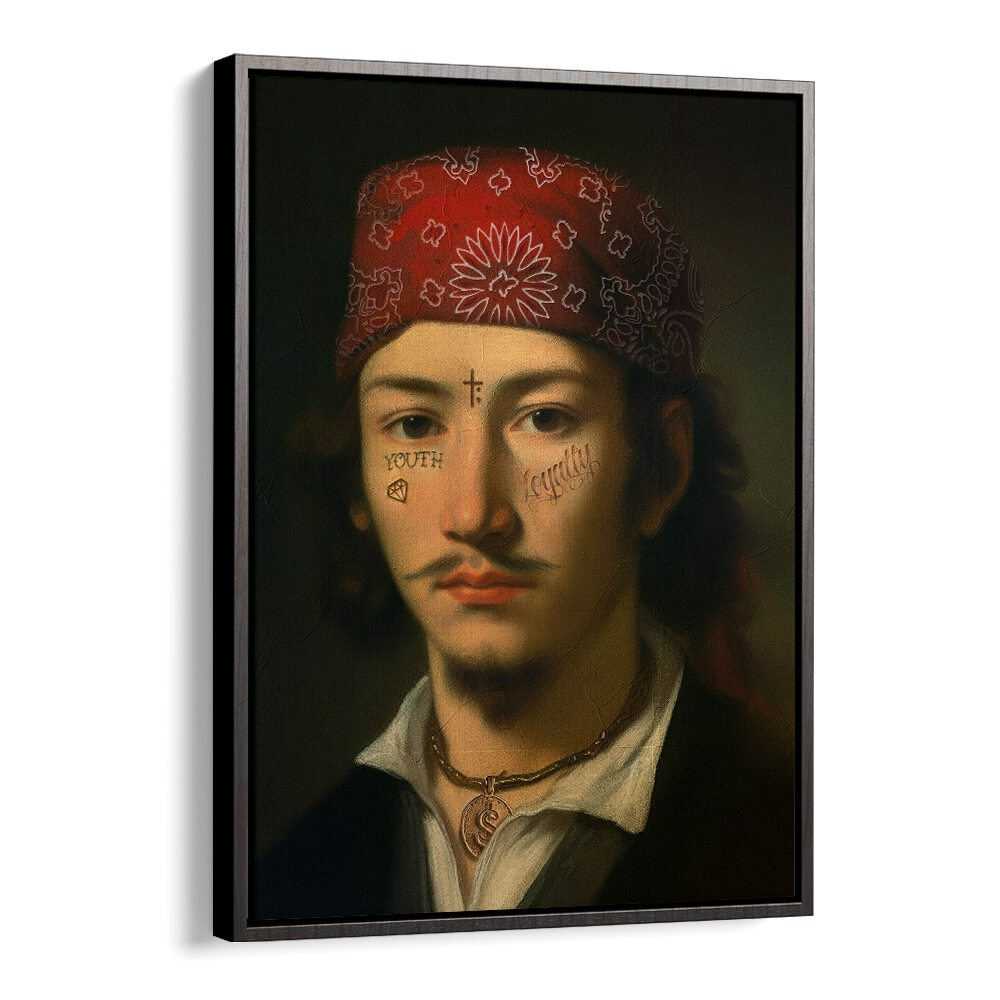 LATIN GANG, ALTERED ART PRINTS featuring a captivating urban portrait by Dikhotomy, blending culture and creativity.