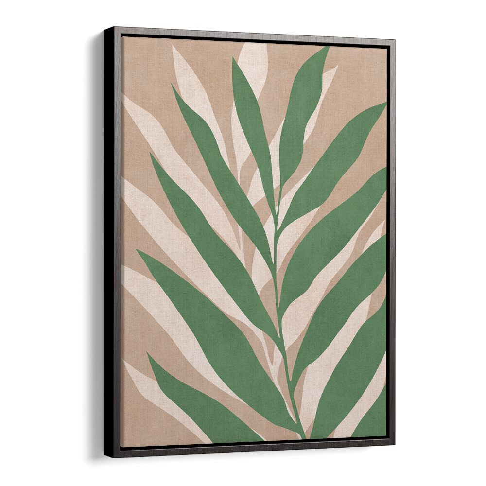 Elegant green leaf design in TROPICAL I, BOHO ART PAINTINGS, perfect for adding a touch of paradise to any space.