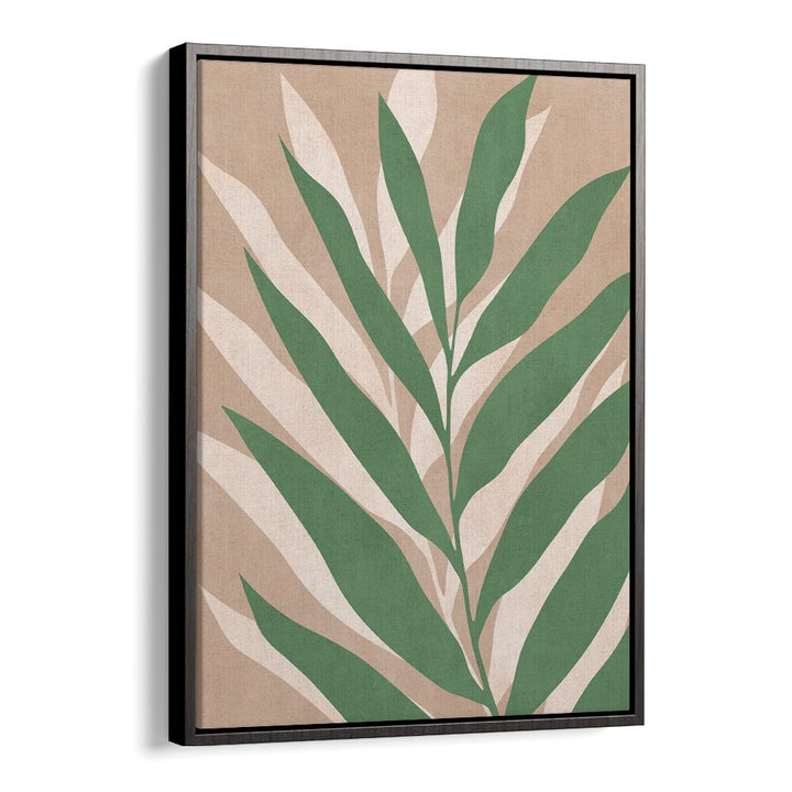 Elegant green leaf design in TROPICAL I, BOHO ART PAINTINGS, perfect for adding a touch of paradise to any space.