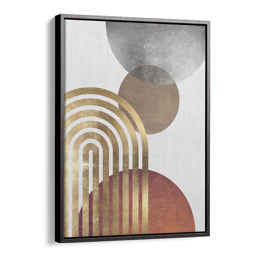 Stylish COMPOSITION LINES AND CIRCLES II, BOHO ART PAINTINGS featuring vibrant colors and striking forms for unique decor.