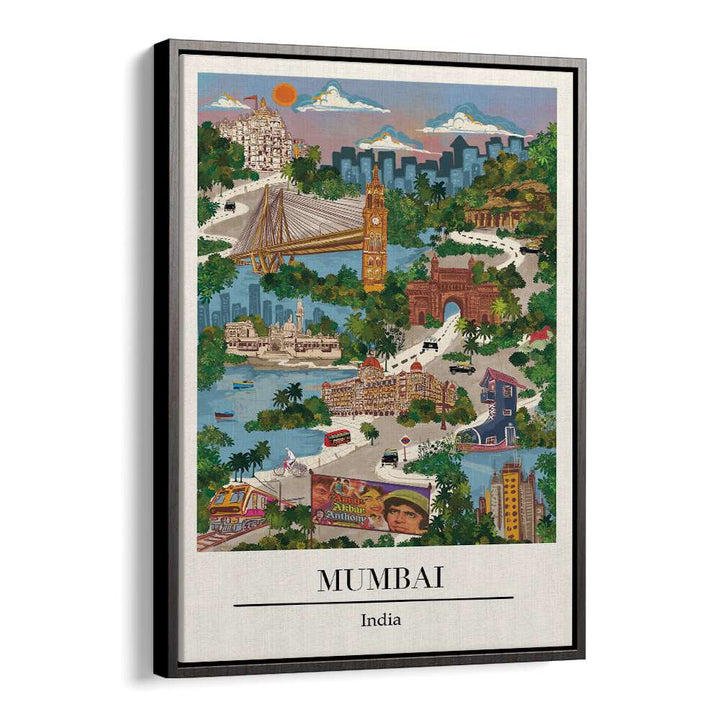 Vibrant Mumbai Travel Posters by Saumya Agarwal, showcasing the city's energy in beautiful wall art.