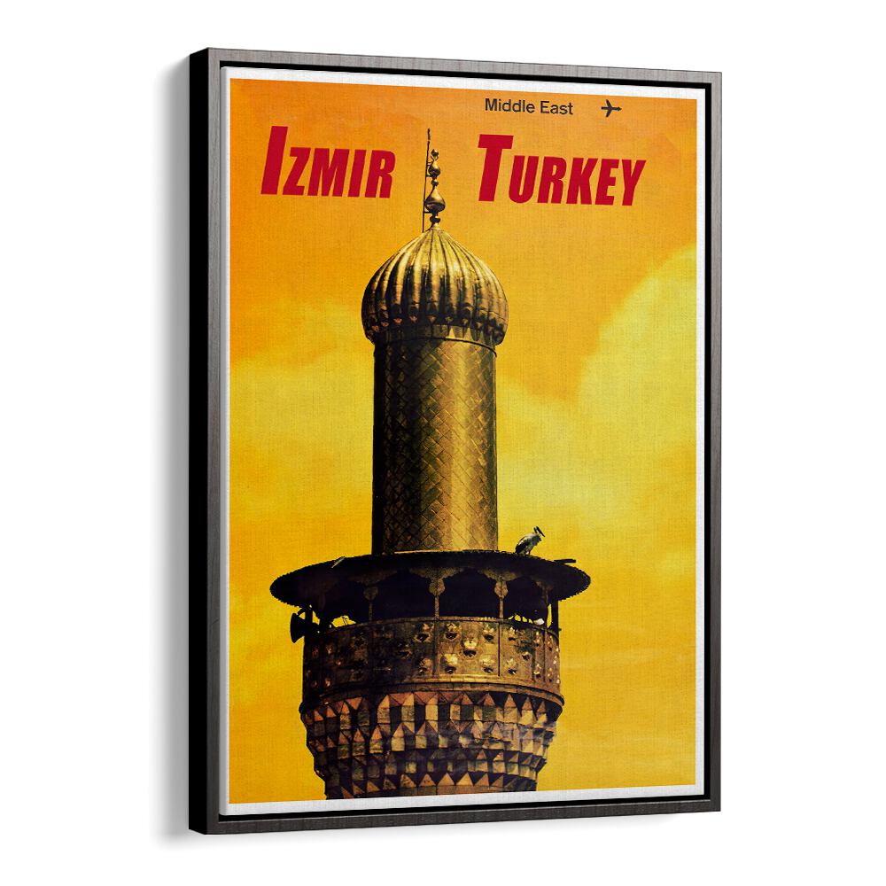 Izmir Turkey vintage travel poster showcasing rich culture and stunning landscapes, part of the TURKEY III collection.