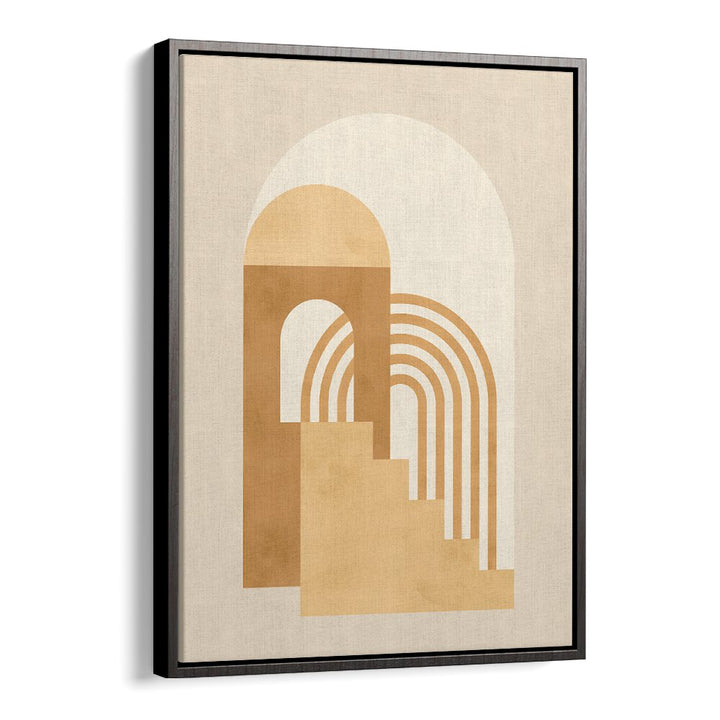 Geometric shapes in warm tones create a stunning focal point with COMPOSITION, BOHO ART PAINTINGS for modern aesthetics.