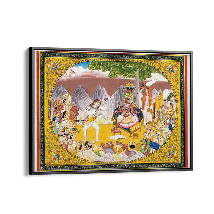 Exquisite SHIVA AND KALI, INDIAN ART PAINTINGS showcasing divine energy and intricate artistry for your living space.