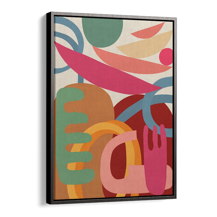 Colorful ORGANIC, GEOMETRIC ART PRINTS showcase vibrant shapes, perfect for adding creativity to your space.