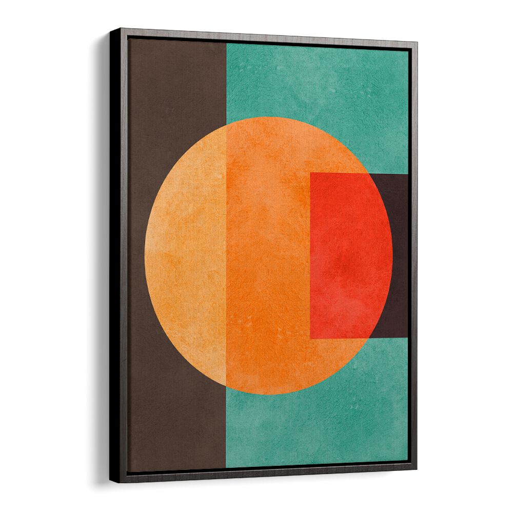 Colorful geometric shapes in a chic frame, showcasing COLORFUL GEOMETRIC COMPOSITION III, GEOMETRIC ART PRINTS.