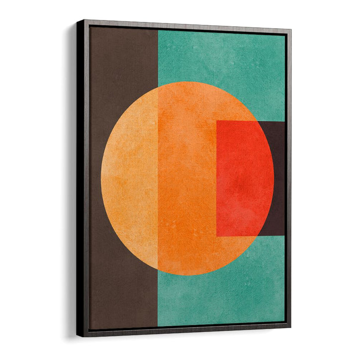 Colorful geometric shapes in a chic frame, showcasing COLORFUL GEOMETRIC COMPOSITION III, GEOMETRIC ART PRINTS.